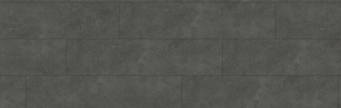 Nahaufnahme des Laminats Fliesenoptik Loft Dunkel D4679. Das Laminat hat eine schwarze Steinfliesenoptik und extra breite Dielen.