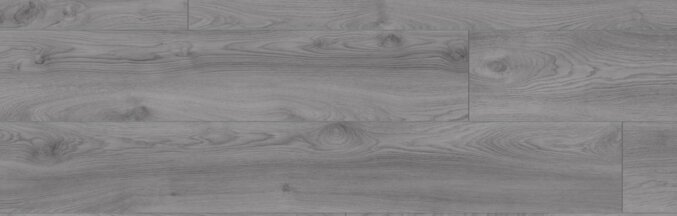 Nahaufnahme des Laminats Laminat Makro Eiche Hellgrau D3670. Das Laminat hat eine graue Eichenholzoptik und eine feine Maserung und besonders lange Dielen.