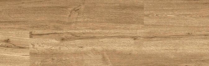 Bild einer Diele Klick Vinyl Eiche Mediano. Braune Holzoptik mit leichter rustikaler Art