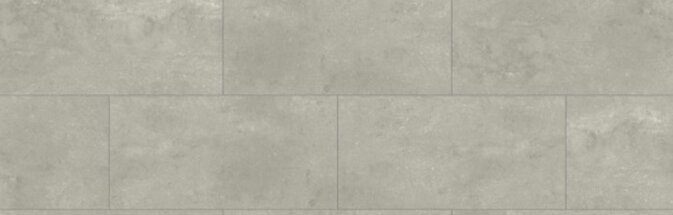 Nahaufnahme von Klick Vinyl Beton Sand. Die graue Betonoptik ist etwas aufgehellt und mit Beige vermischt, was den Eindruck von Beton vermischt mit Sand erzeugt.